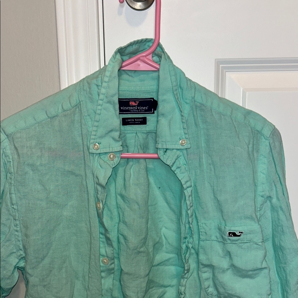 Vineyard Vines Men's Mint Green Casual Shirt